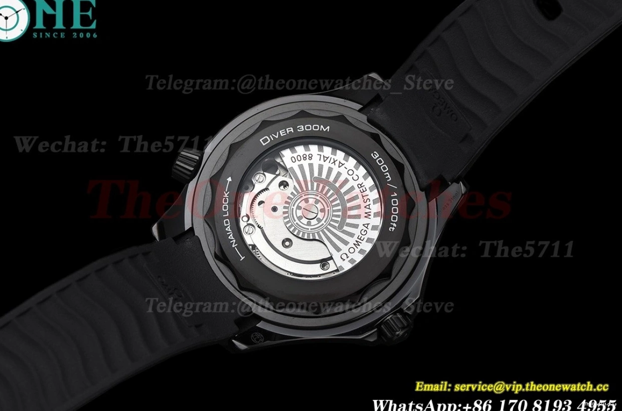 Dial 42mm MY8215 GDF Black 300m RU PVD Seamaster 1202